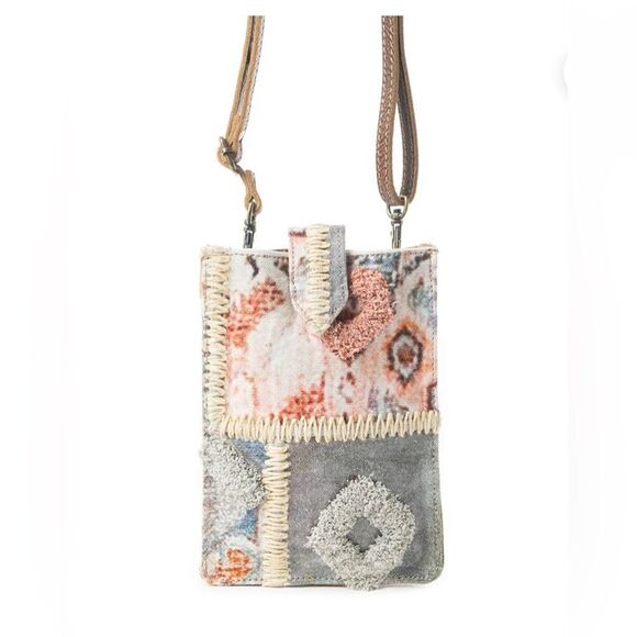 Myra Desert Sage Fringe Cell Phone Bag - Picture 6 of 10